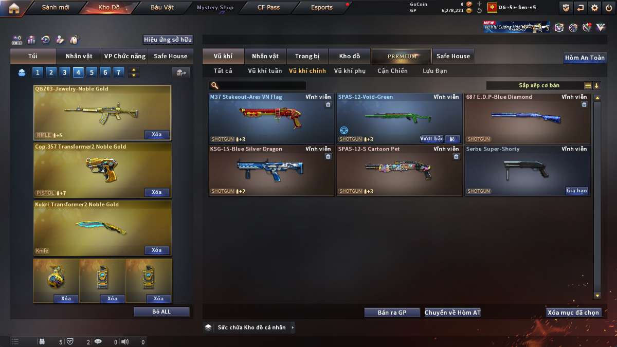 shop acc cf uy tin gia re